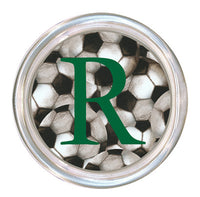 Monogrammed Antique Soccer Coaster