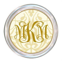 Monogrammed Forever Creme Coaster