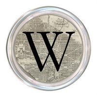 Monogrammed Antique Washington DC Map Coaster