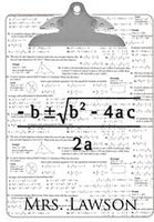 Quadratic Equation Algebra Teacher Clipboard