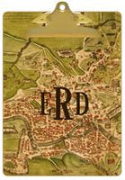 Roma Antique Map Clipboard