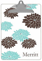 Personalized Mod Mum Blue Clipboard