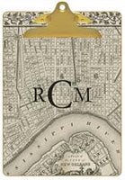 Antique New Orleans Map Clipboard