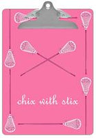 Lacrosse Sticks Clipboard