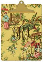 Yellow Chinoiserie Clipboard