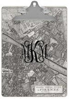 Firenze Italy Map Clipboard