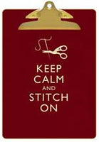 Keep Calm & Stitch On Clipboard