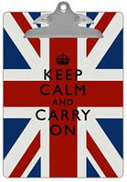 Keep Calm Union Jack Clipboard