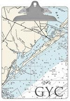 Galveston Texas Nautical Chart Clipboard