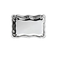 Engraved Pewter 6" Scalloped Tray