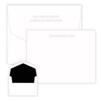 Claremont Embossed Flat Correspondence Card