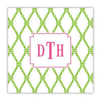 Bamboo w/ White Background Coaster