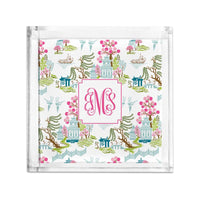 Boatman Geller Chinoiserie Spring Petite Lucite Tray