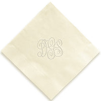 Classic Monogram Napkin - Embossed
