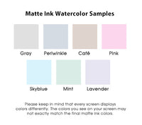 Zip Code Watercolor Desk Slab - White