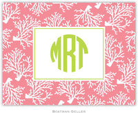 Coral Repeat Folded Notes (4 Colors)