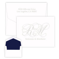 Dorset Duogram Embossed Folded Notes