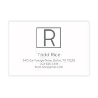 Dublin Raised Ink Calling Card