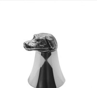 Dog Pewter Stirrup Cup