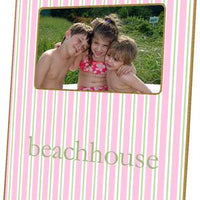 Pink & Green Stripe Picture Frame
