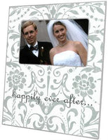 Silver Damask Picture Frame