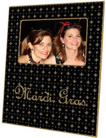 Gold & Black Fleur de Lis Picture Frame