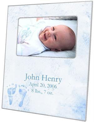 Blue Baby Feet Picture Frame