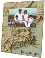 Antique Cape Cod Map Picture Frame