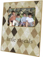 Tan Argyle Picture Frame