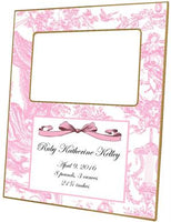 Toile Birth Announcement Picture Frame
