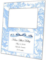 Toile Birth Announcement Picture Frame