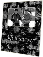 Ski Toile Black Picture Frame