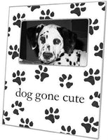 Paw Prints Black & White Picture Frame