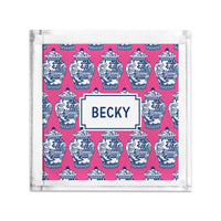 Boatman Geller Ginger Jar Petite Lucite Tray