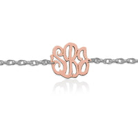 14K Script Monogram Bracelet