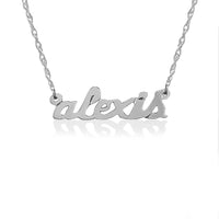 Gold Petite Lowercase Nameplate Necklace