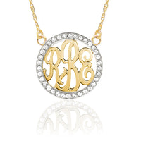 Gold & Diamond Monogram Necklace
