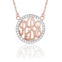 Gold & Diamond Monogram Necklace