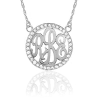 Gold & Diamond Monogram Necklace