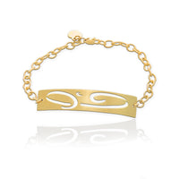 Large Initial ID Bracelet