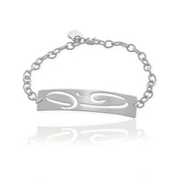 Large Initial ID Bracelet