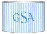 Blue Stripe Letter Box