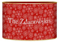 Red Snowflake Letter Box