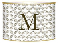 Brown Leaf Print Letter Box