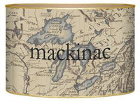 Antique Great Lakes Map Letter Box