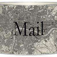Antique London Map Letter Box