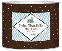 Baby Bin Blue Dots Letter Box