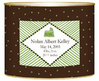 Baby Bin Green Dots Letter Box