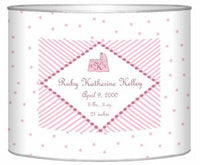 Baby Bin Pink Dots Letter Box