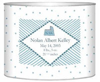 Baby Bin Blue Dots Letter Box